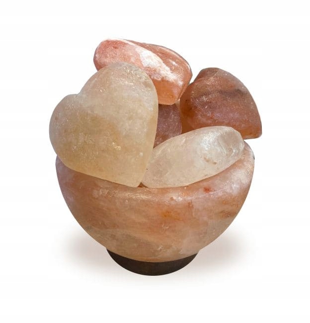 Himalájská solná lampa Miska s 8 srdíčky 4.5 kg