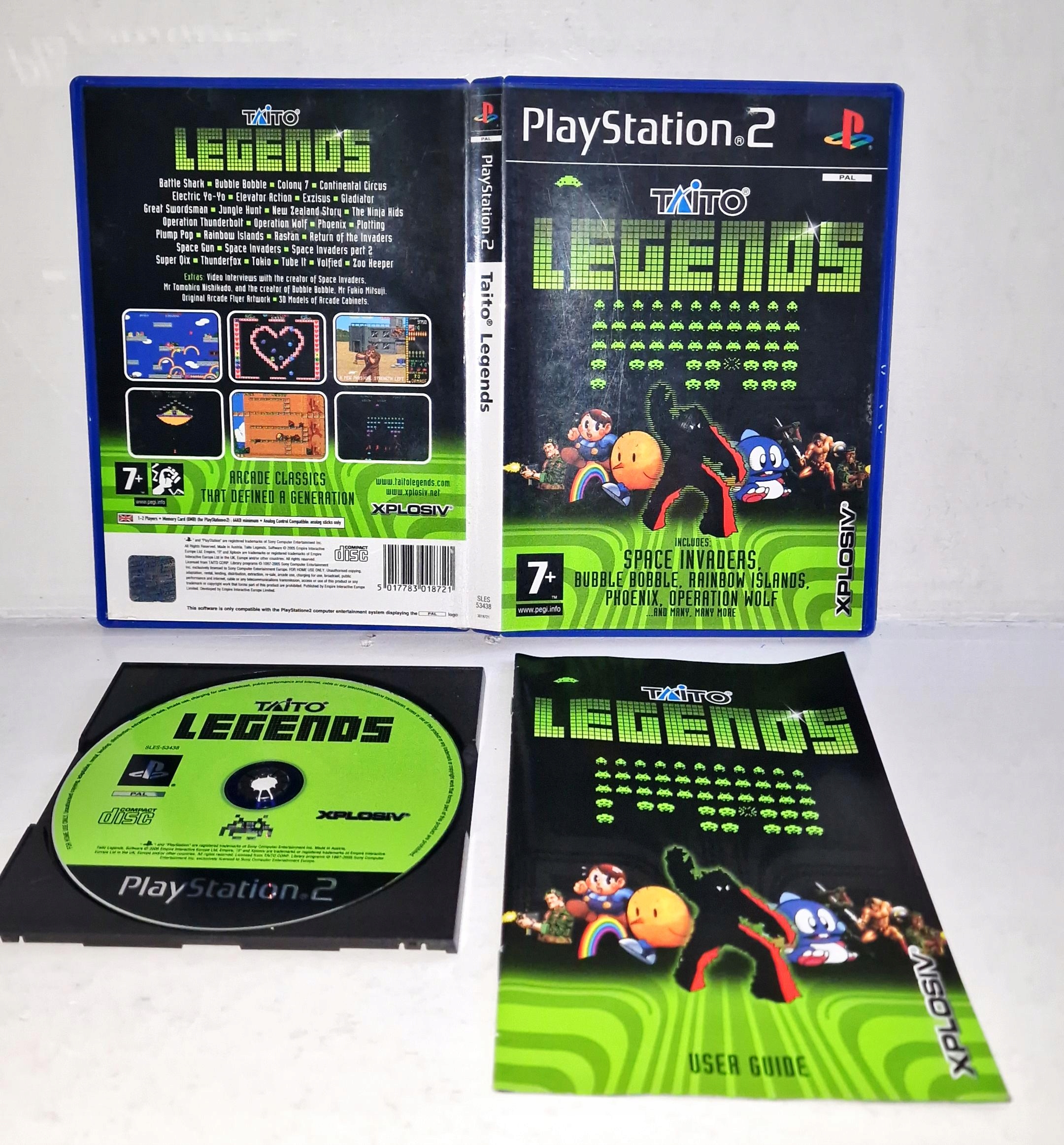 Gra Taito Legends PS2 3XA ZADBANA PŁYTA