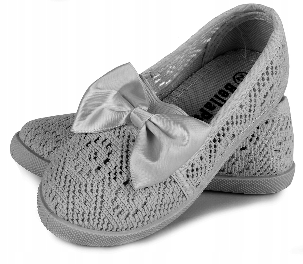 Granatowe ażurowe KORONKOWE tenisówki kokardka 26 Płeć dziewczynki