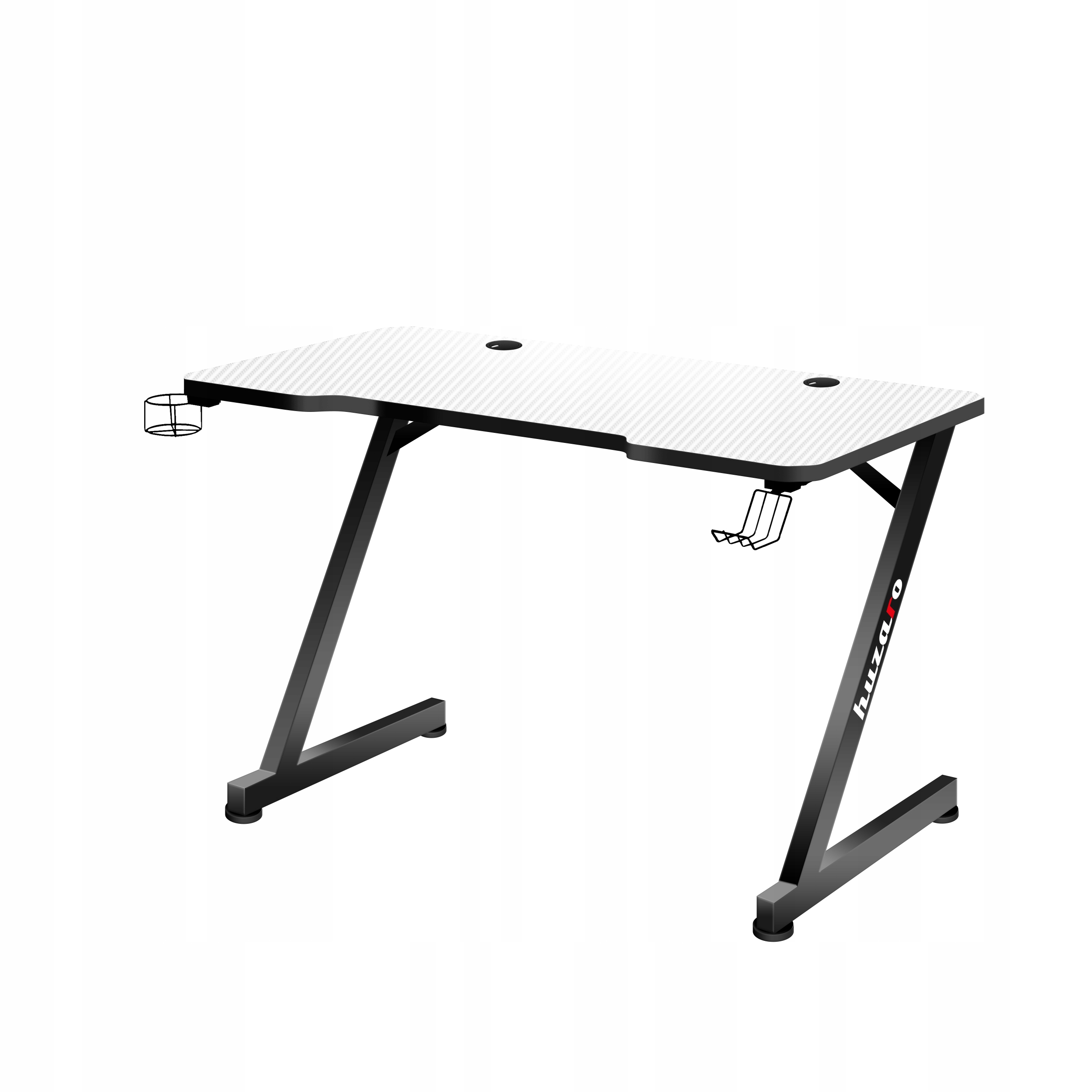 Biurko gamingowe gracza Huzaro Hero Białe Carbon Kod producenta HZ-Hero 2.5 White