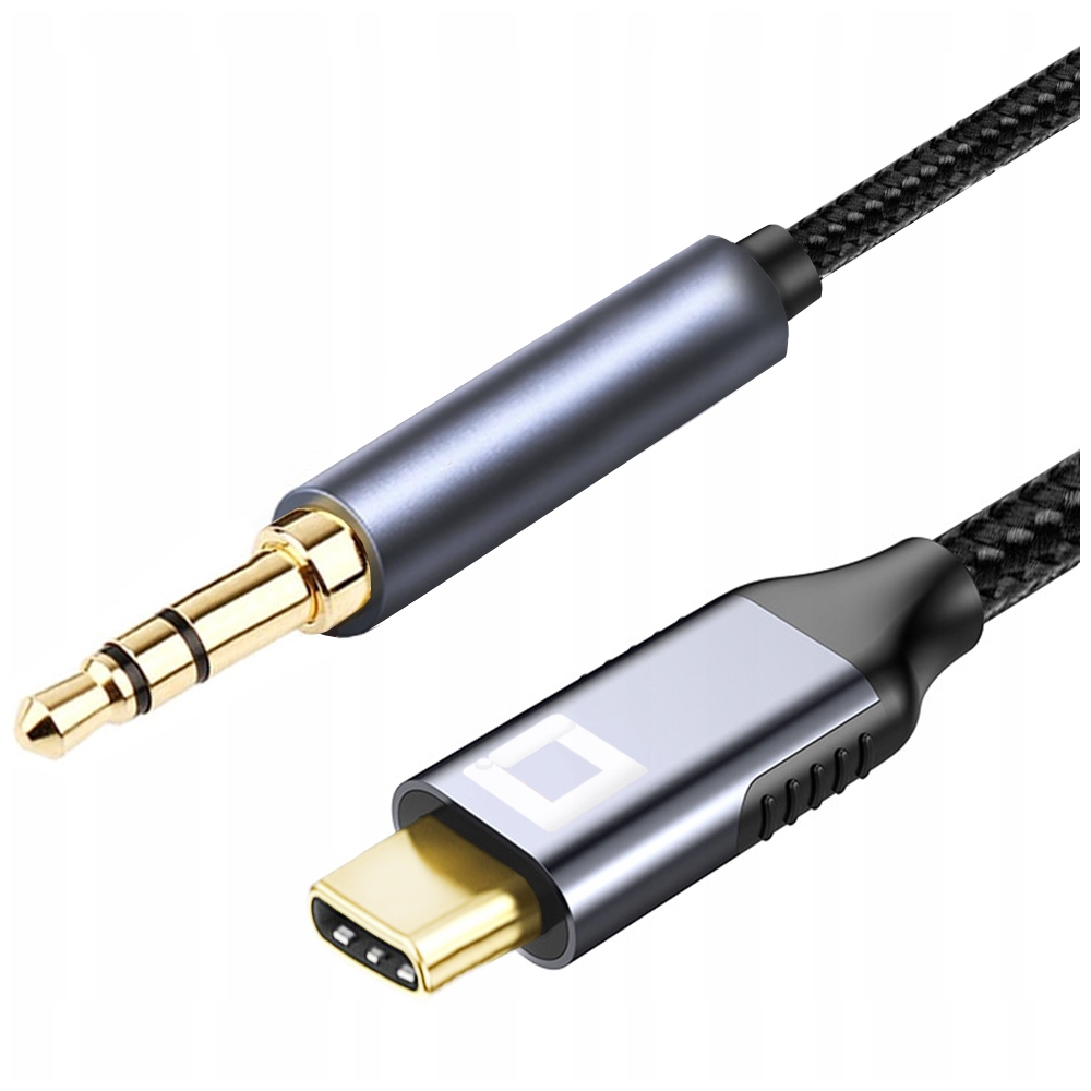 CO2 Kabel Usb-c Aux Adapter Przejściówka Mini Jack 3,5 Do Samsung Dac 1M