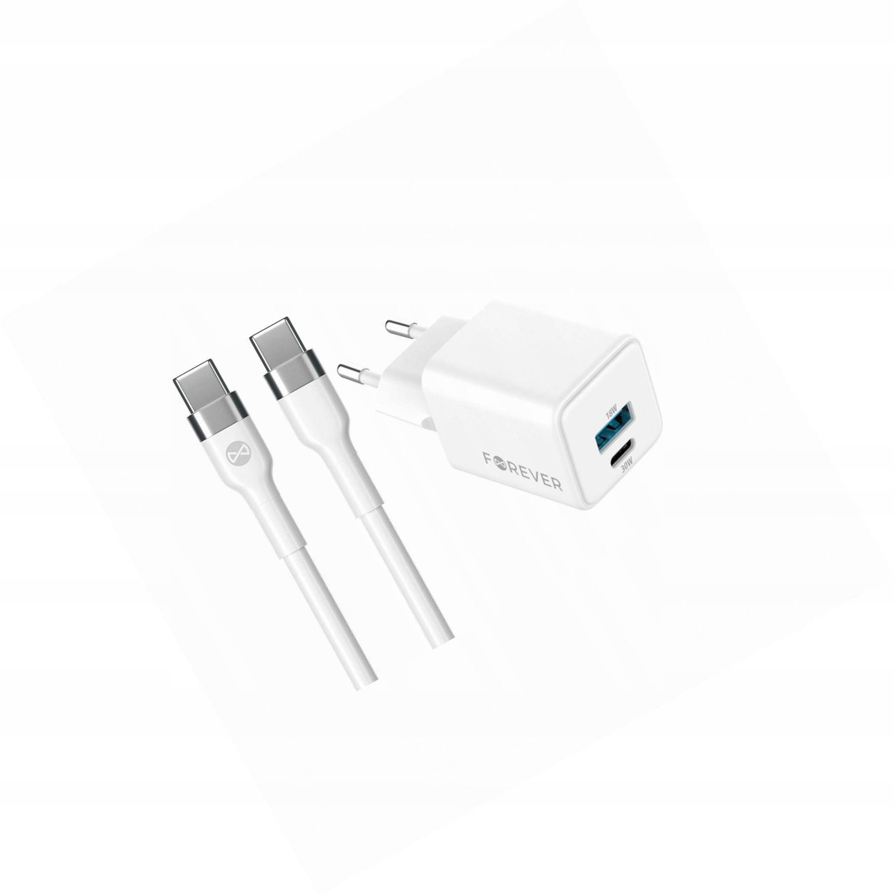 Szybka ładowarka GaN 30W Usb i Usb-c z kablem do Huawei Mate 20 Pro