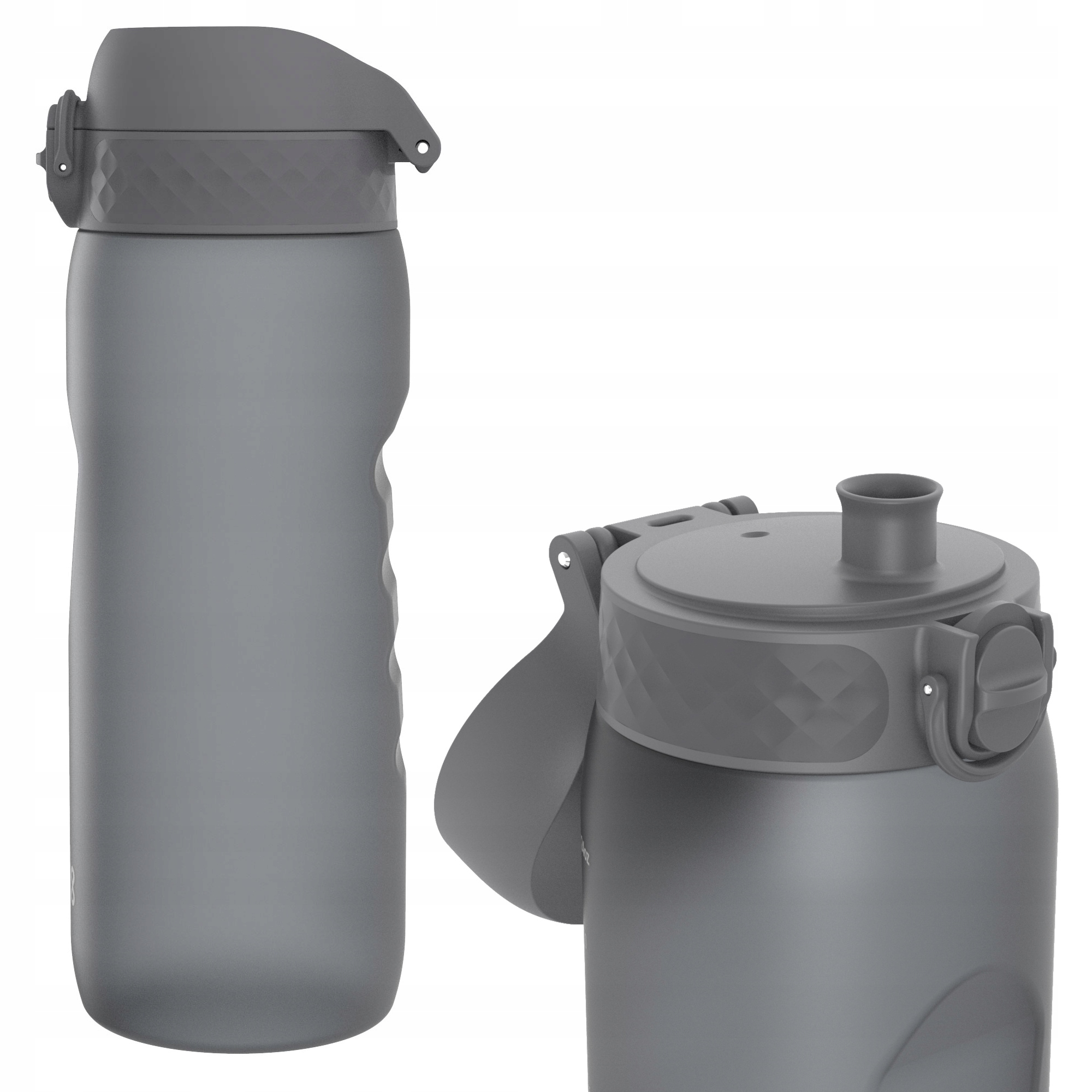 Duży Bidon Atest Pzh Szary Sportowy Trening Profilowany ION8 0,75 L 750 ml