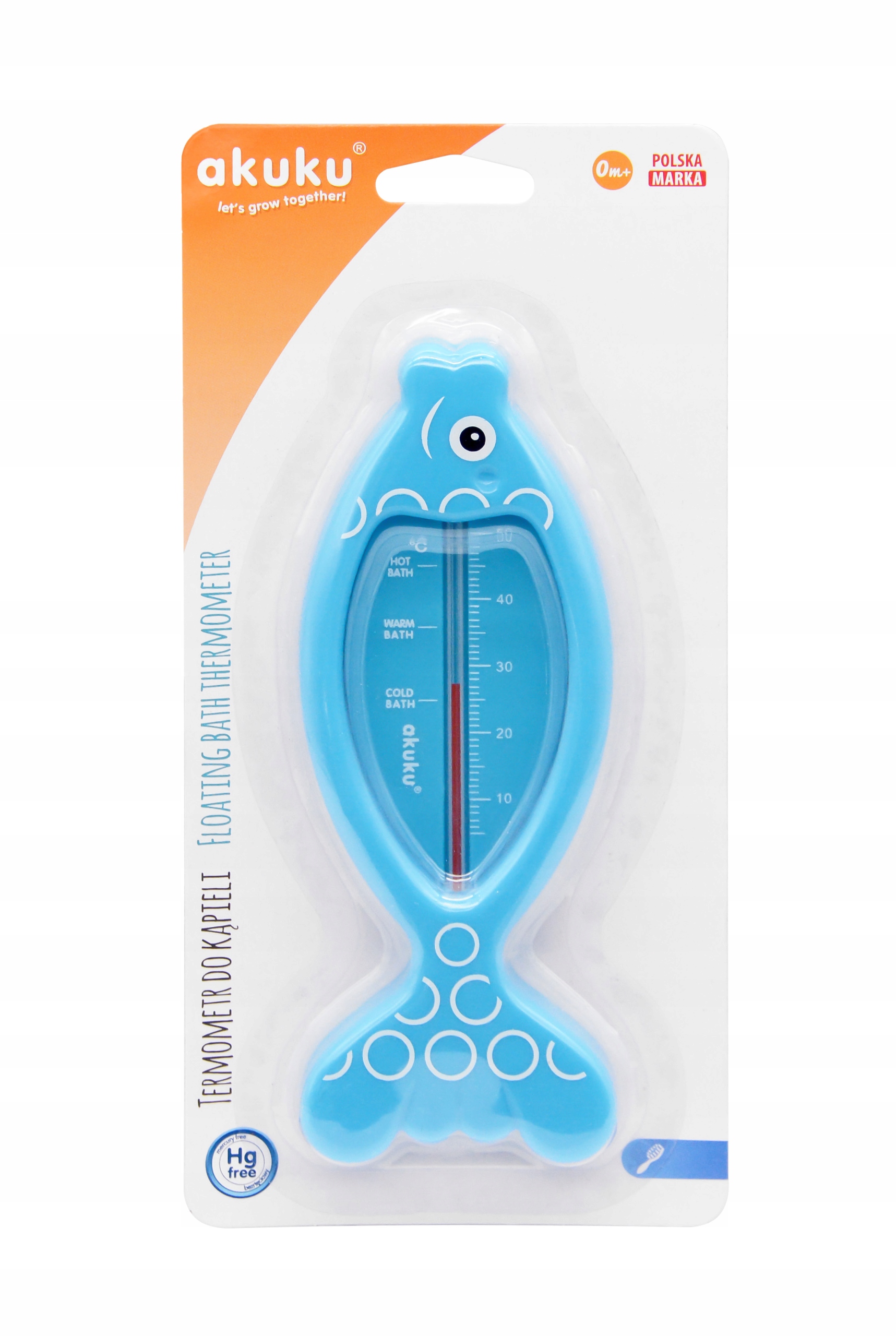 AKUKU TERMOMETR kąpielowy do WODY do kąpiel RYBKA Rodzaj paskowy