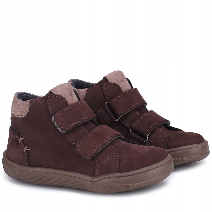 Emel EX2773D-2 Buty Skórzane Ocieplane Barefoot Wodoodporne Orlean Brąz 25
