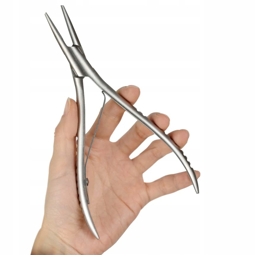 Cążki do przedłużania włosów metodą Micro-rings Rodzaj do zaciskania