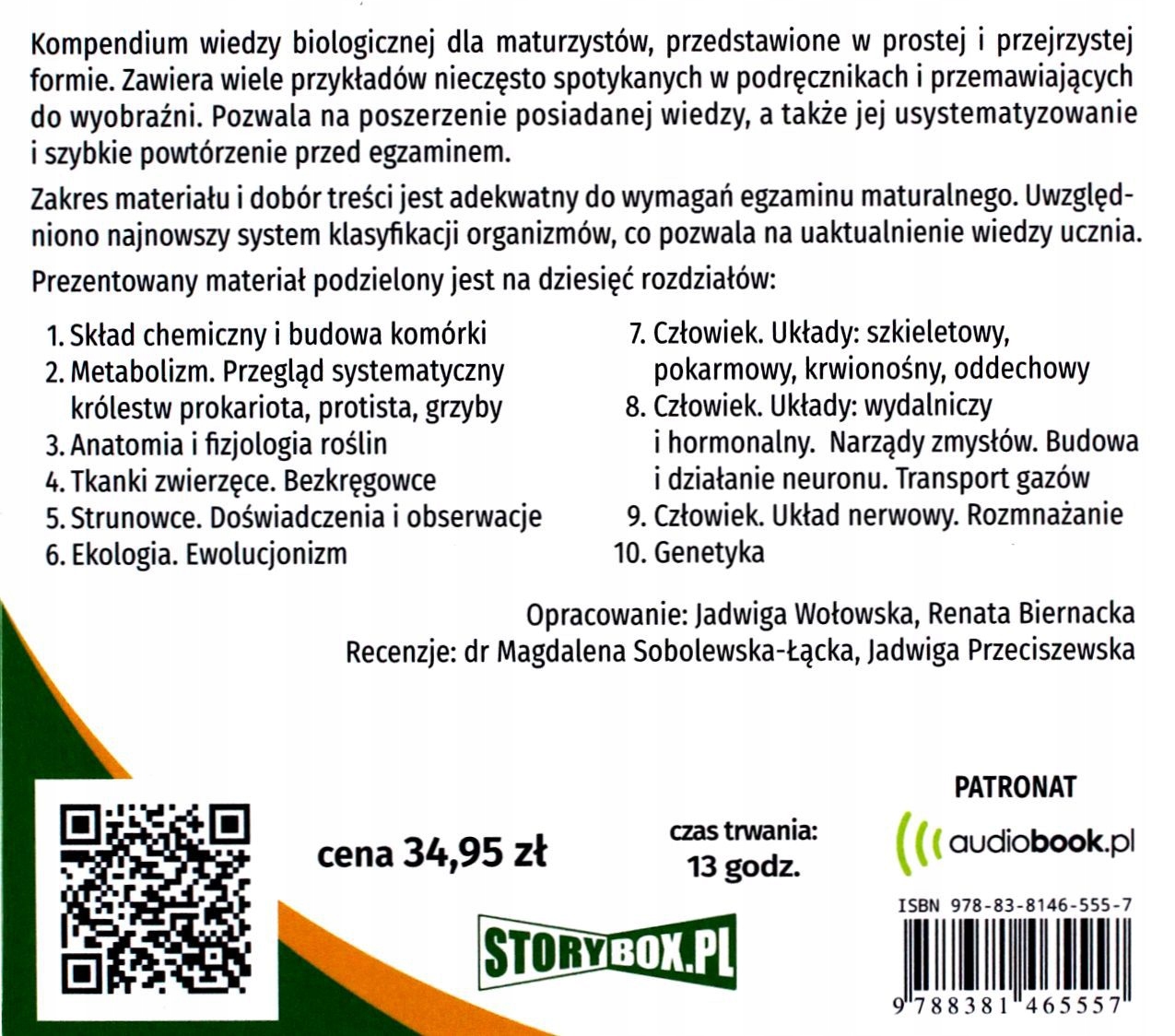 BIOLOGIA. MEGA HIT NA MATURĘ - JADWIGA WOŁOWSKA, R Stan opakowania oryginalne