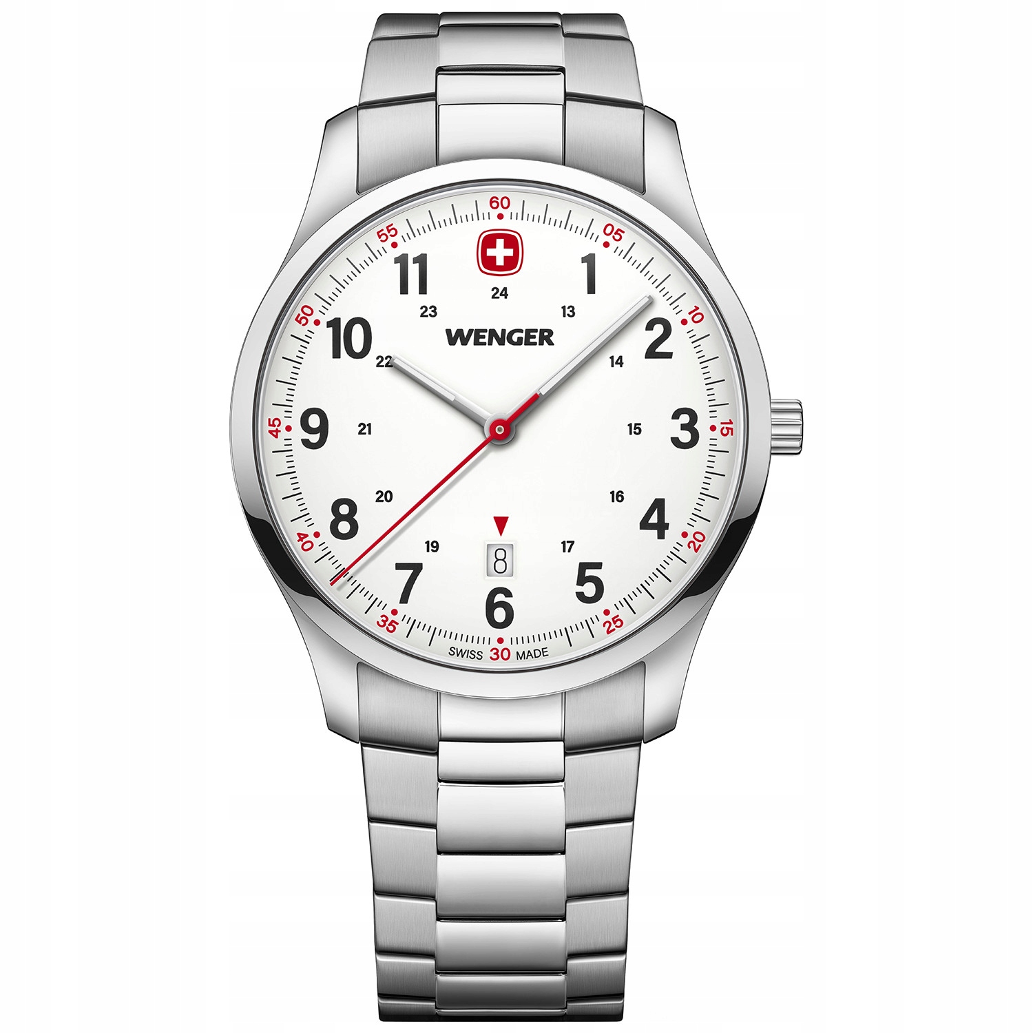 Pánské Hodinky Wenger 01.1441.133 stříbrné