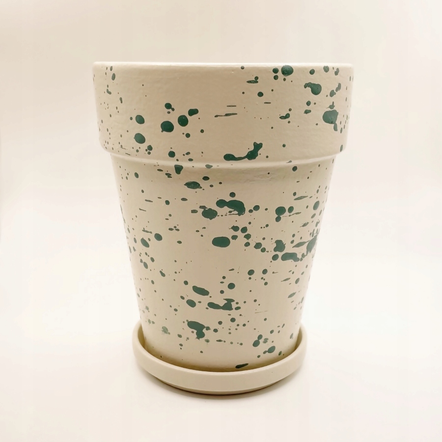 

Doniczka Osłonka 17 cm terakota Handmade D5 Beżowa