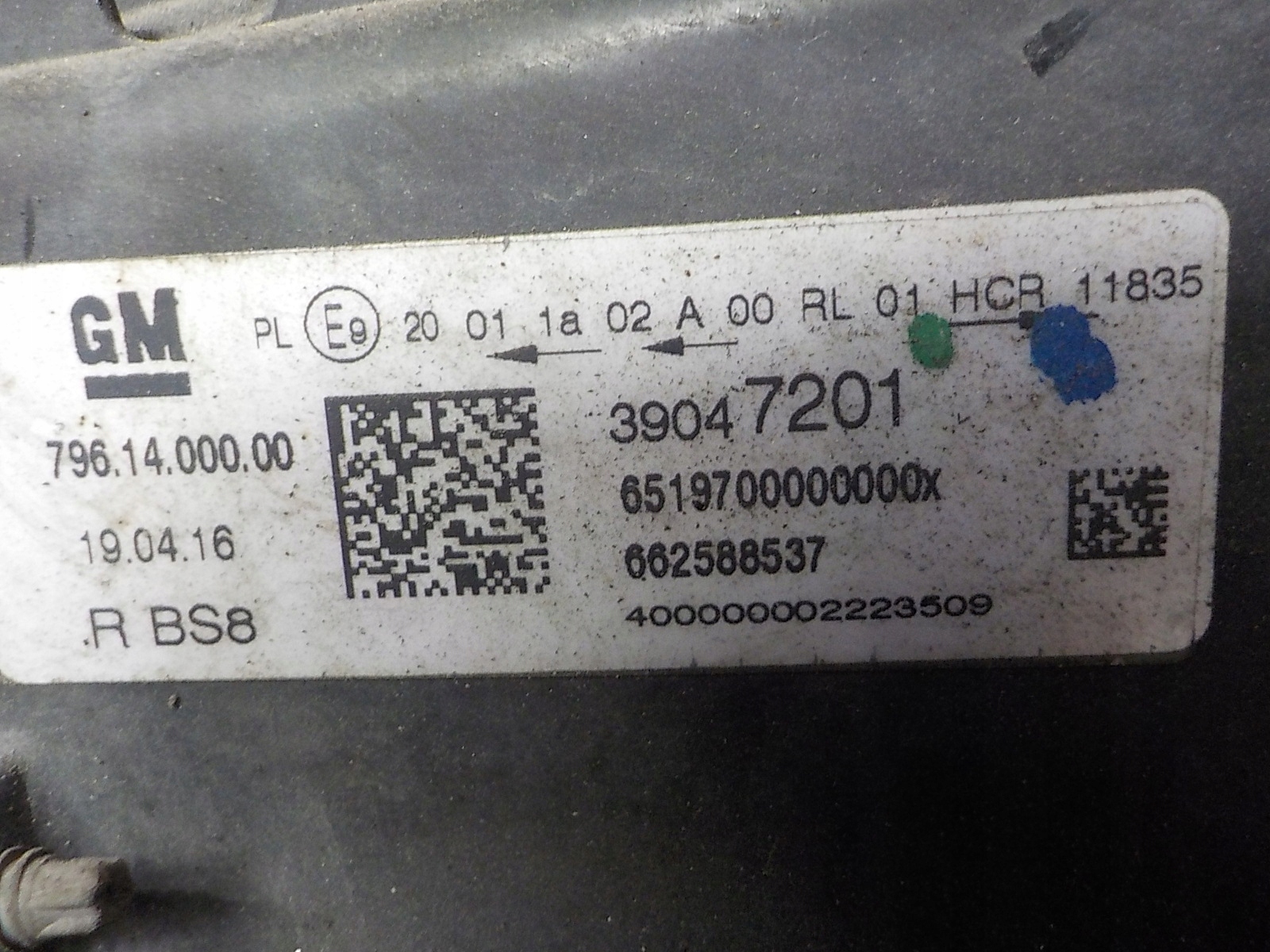 OPEL ASTRA K V light right front front UK