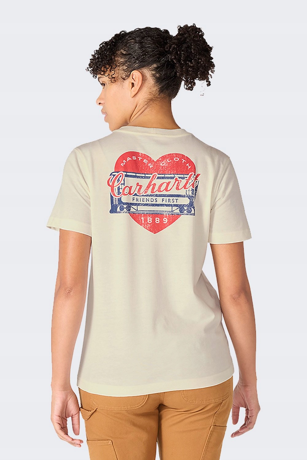 Carhartt dámské tričko Irvine Heritage Eggshell Xs Relaxed Fit