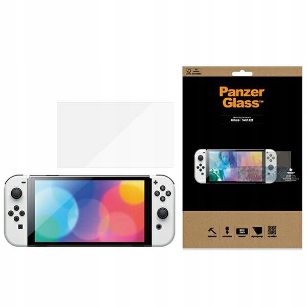 PanzerGlass Standard szkło hartowane Nintendo Switch Oled Antibacterial