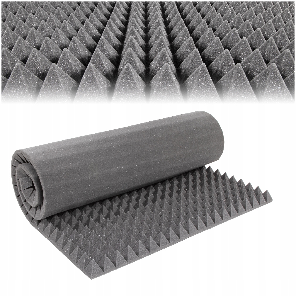 Mata wygłuszająca Bitmat pianka akustyczna 200 cm x 100 cm szara