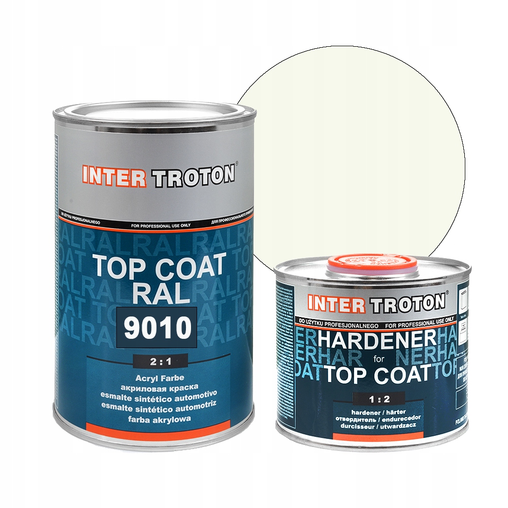 Тротон акрилова Фарба Акрил білий RAL 9010 + utw