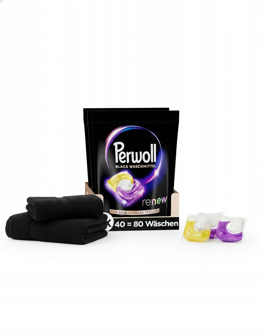 Levně Perwoll Renew Caps Black prací prostředek 80 (2 x 40 praní)