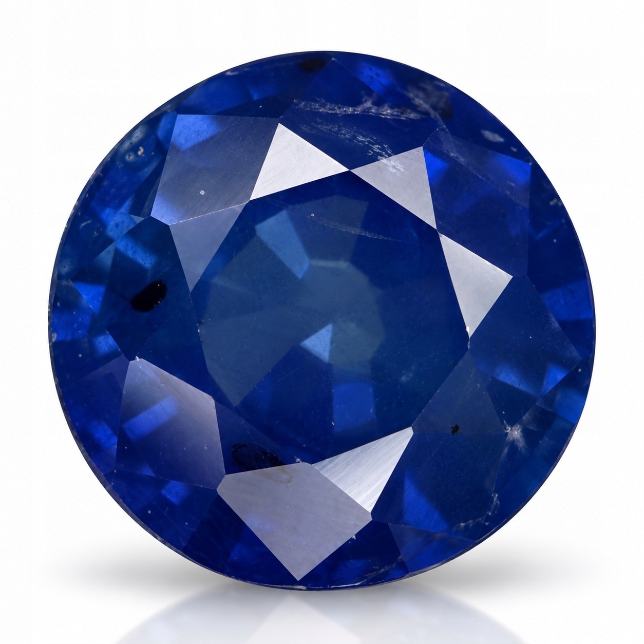 Přírodní safír 0.94 ct Modrý Kulatý Cejlon certifikát Wbd