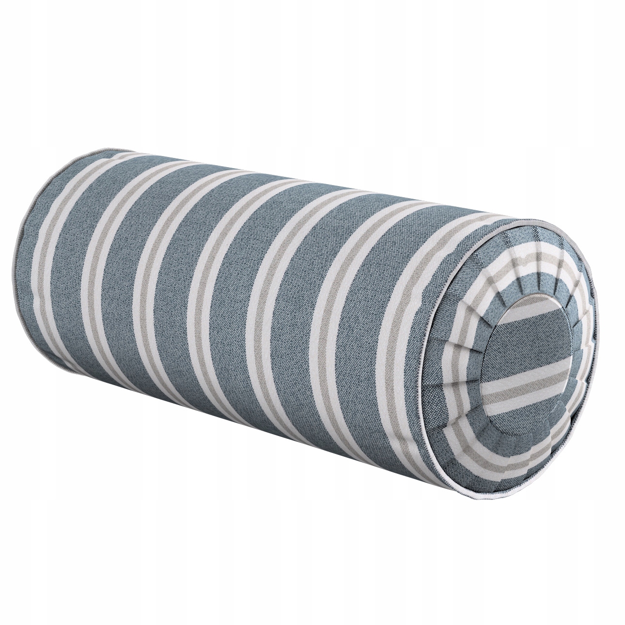 Polštář váleček s záložkami Ø20 x 50 cm modrý