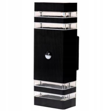 Nástěnná lampa černá venkovní moderní na terasu dům Inez II