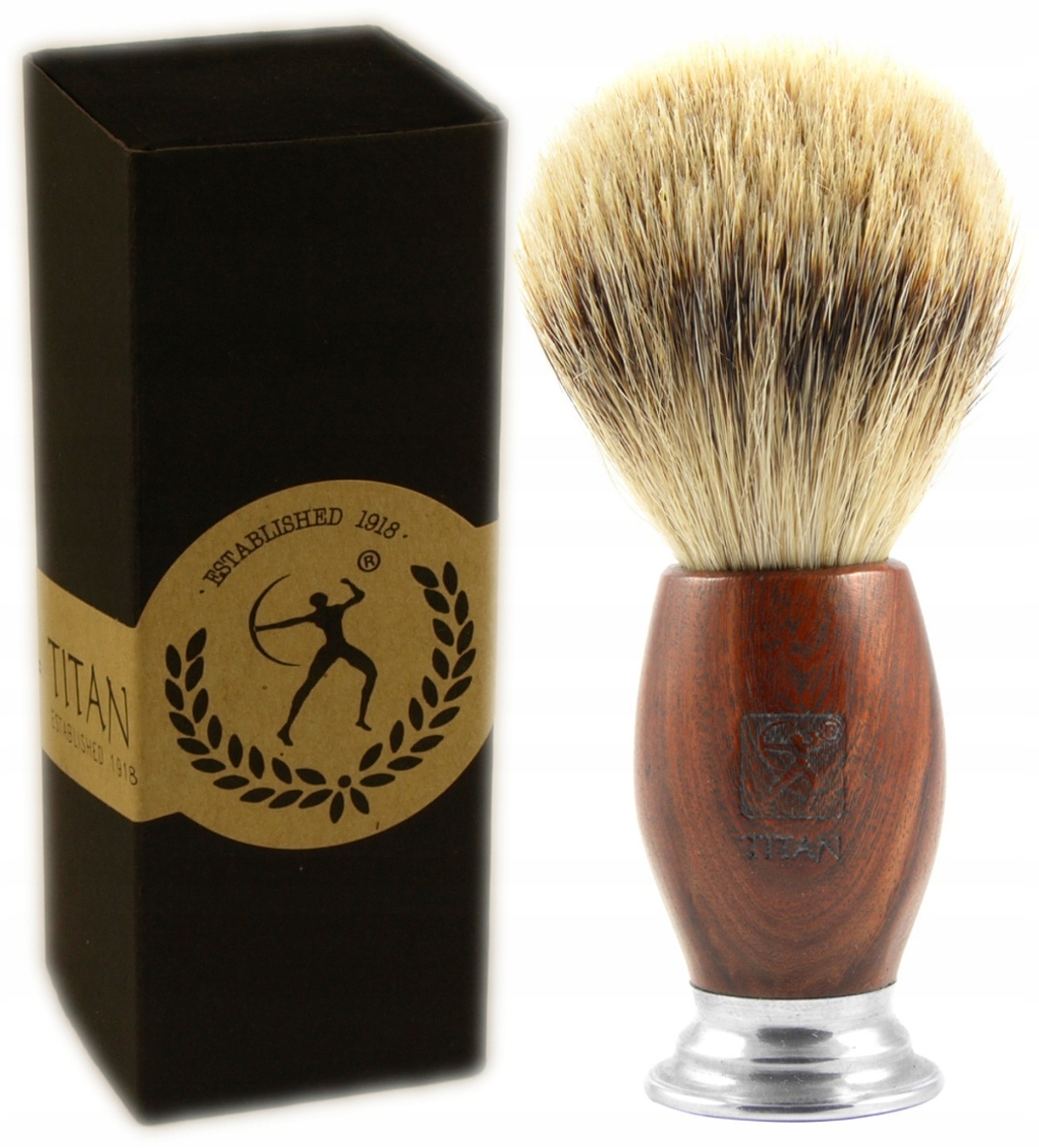 Titan Pędzel do Golenia Borsuk Best Badger 100%