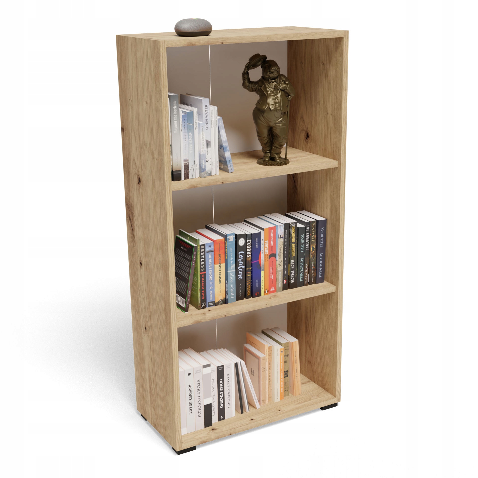 Regál EX3 120 dub artisan na knihy, priečinky, fotografie, skrinka