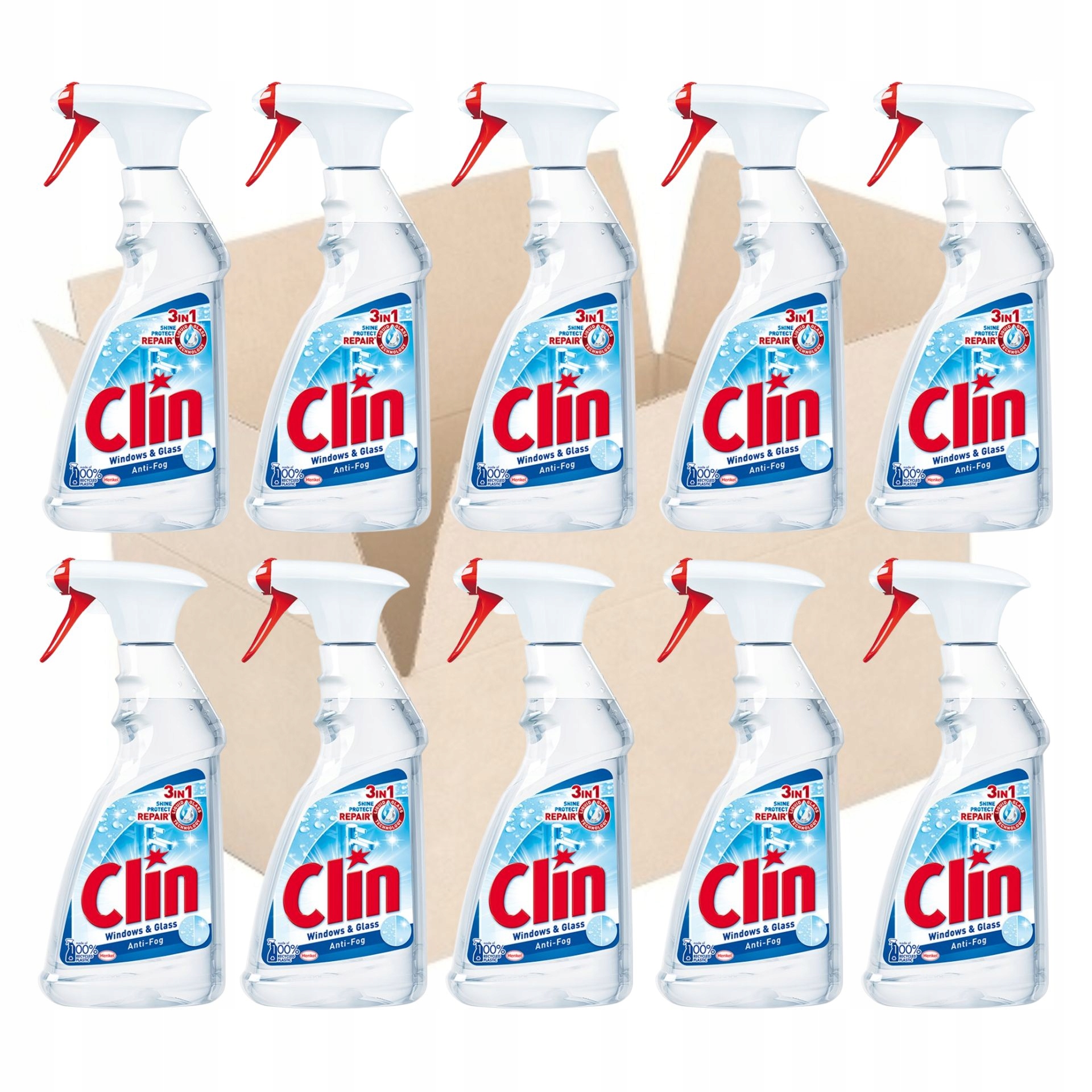 

Clin Płyn do mycia szyb 500ml Antypara x10szt
