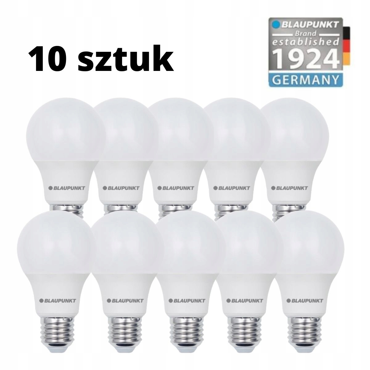 Led žárovka Blaupunkt A60 E27 12W přírodní bílá 4000K 1260 lumenů 10 kusů