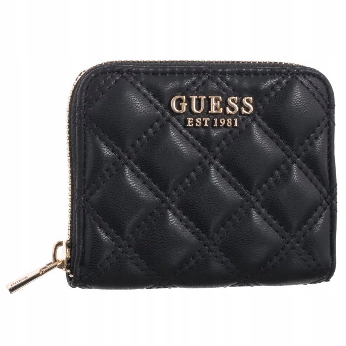 Malá dámská peněženka Guess Giully II Slg Zip Around SWQG96 Black Černá