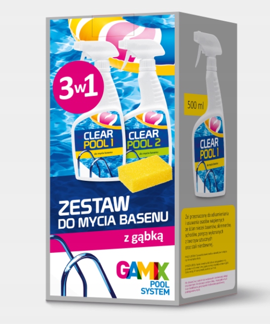 

Gamix Zestaw Do Mycia Basenów 3W1