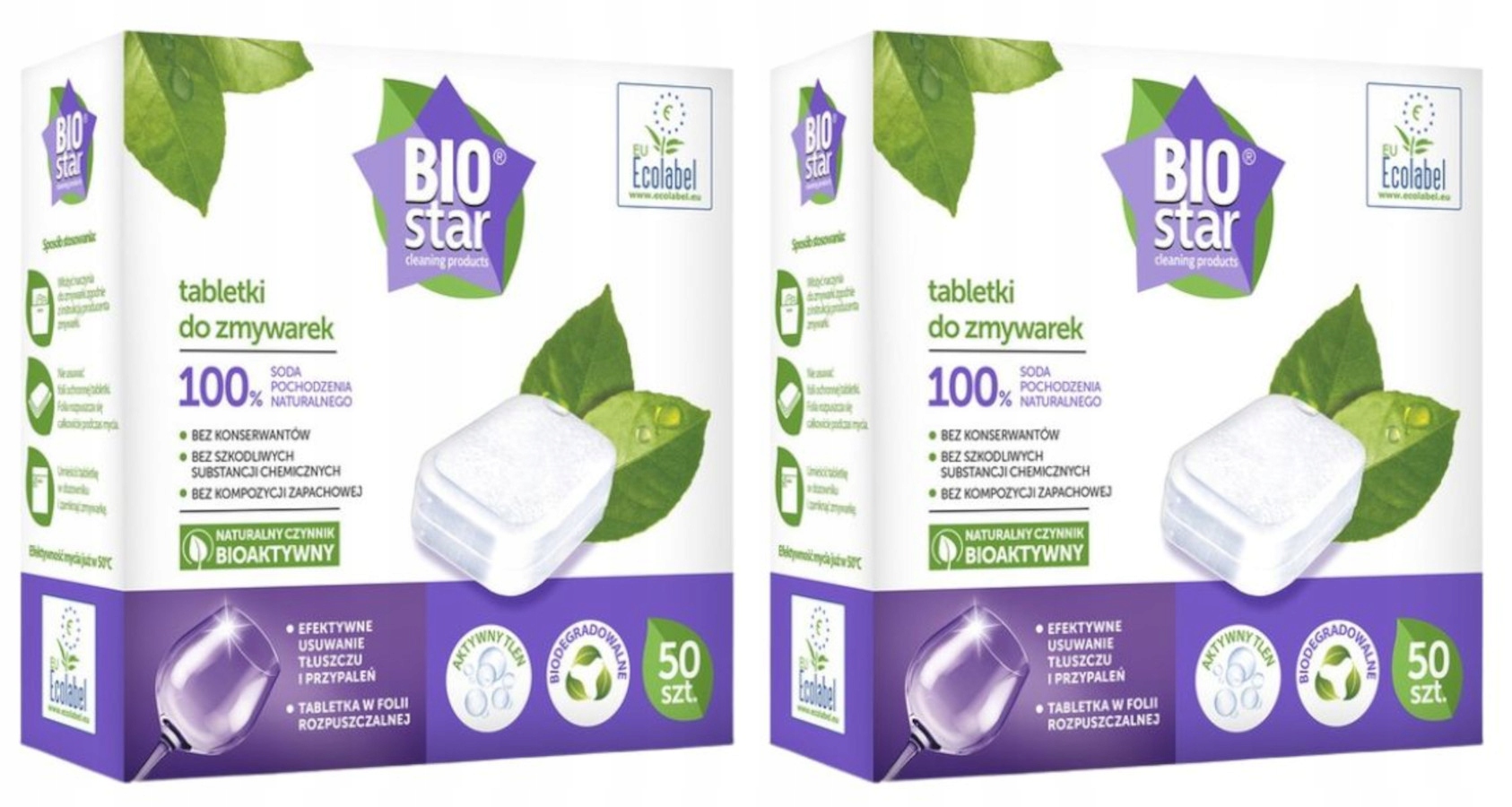 Levně BIOstar Ekologické tablety do myčky nádobí Biologicky rozložitelné Účinné 100 ks