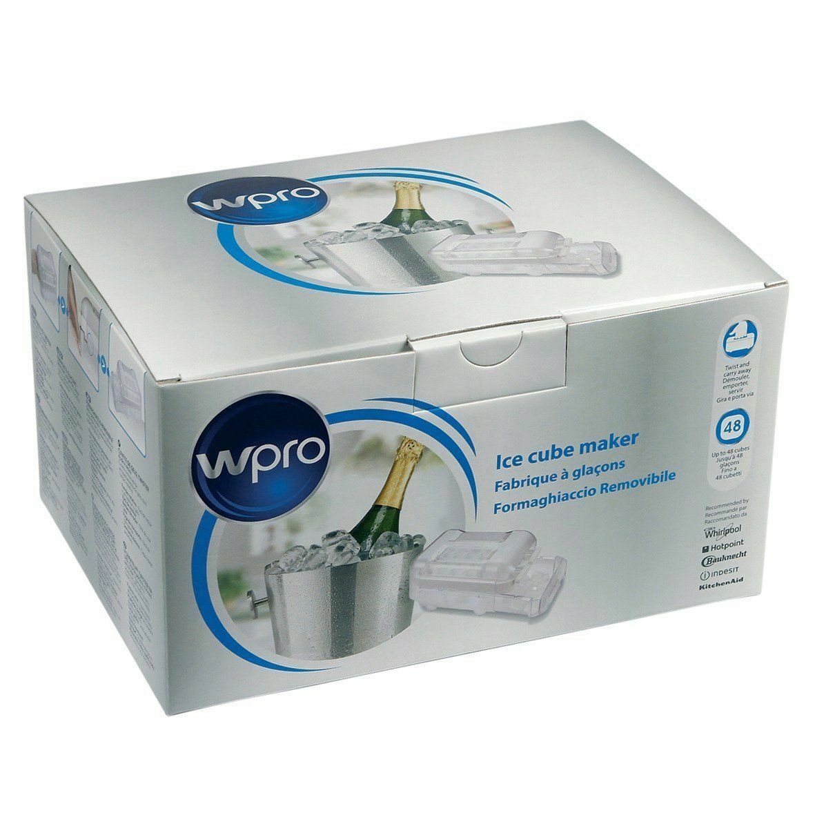 RĘCZNA KOSTKARKA DO LODU LODÓW WHIRLPOOL/WPRO Moc 1 W