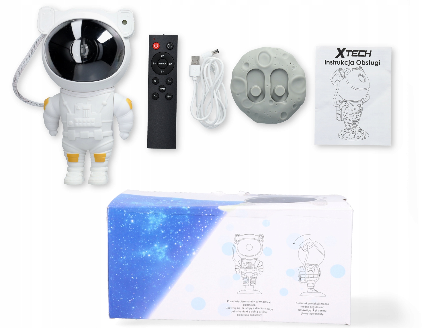 PROJEKTOR GWIAZD Lampka Nocna Rzutnik ASTRONAUTA Bohater Yo-kai Watch