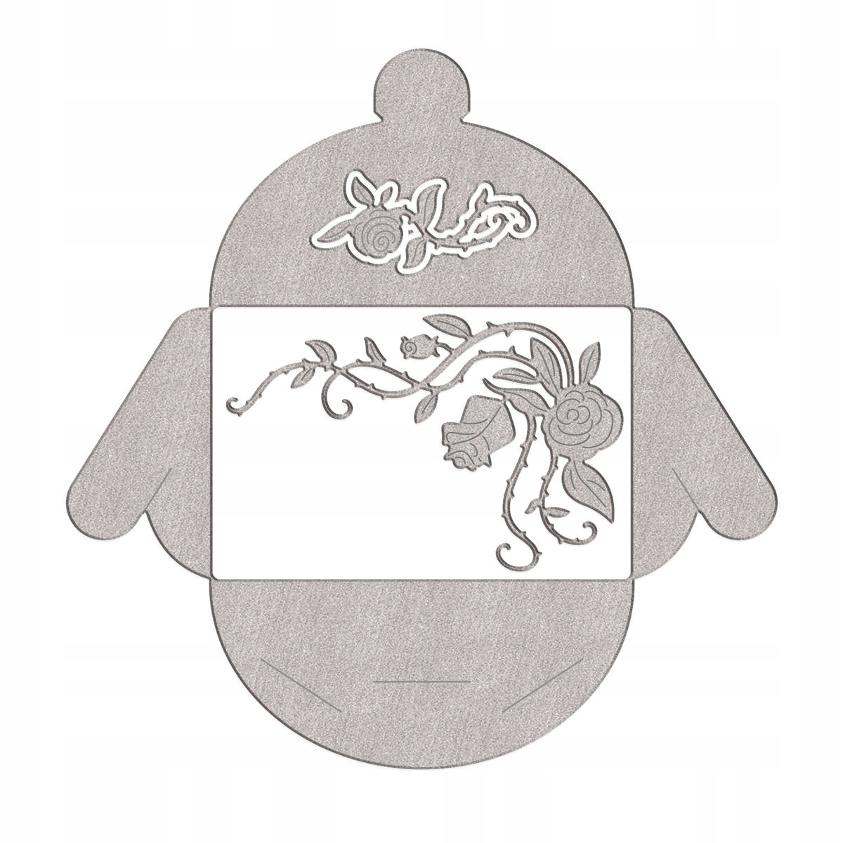 Kovový vykrajovátka DPCraft Obálka s růží