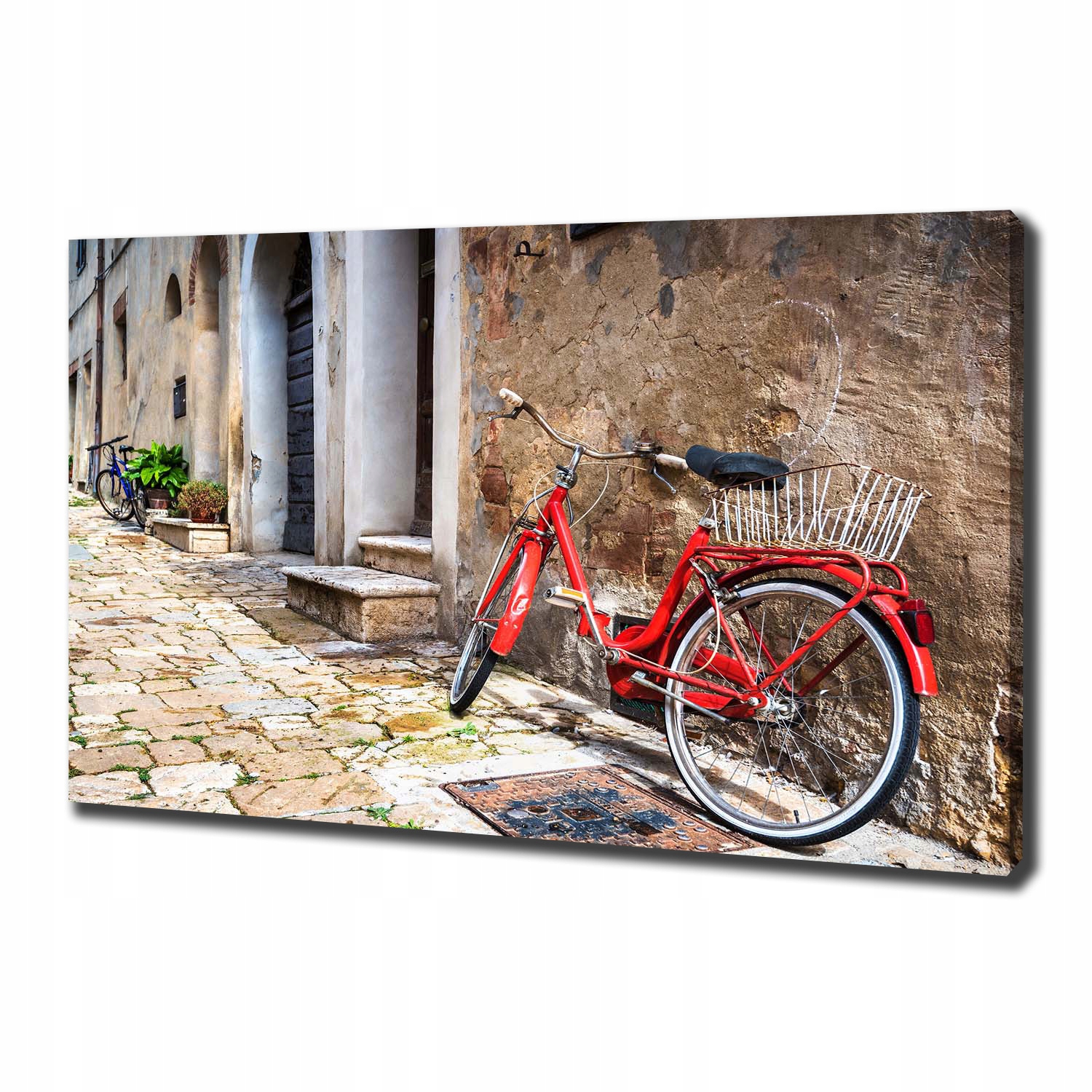 

Foto obraz na płótnie Czerwony rower 100x70 cm