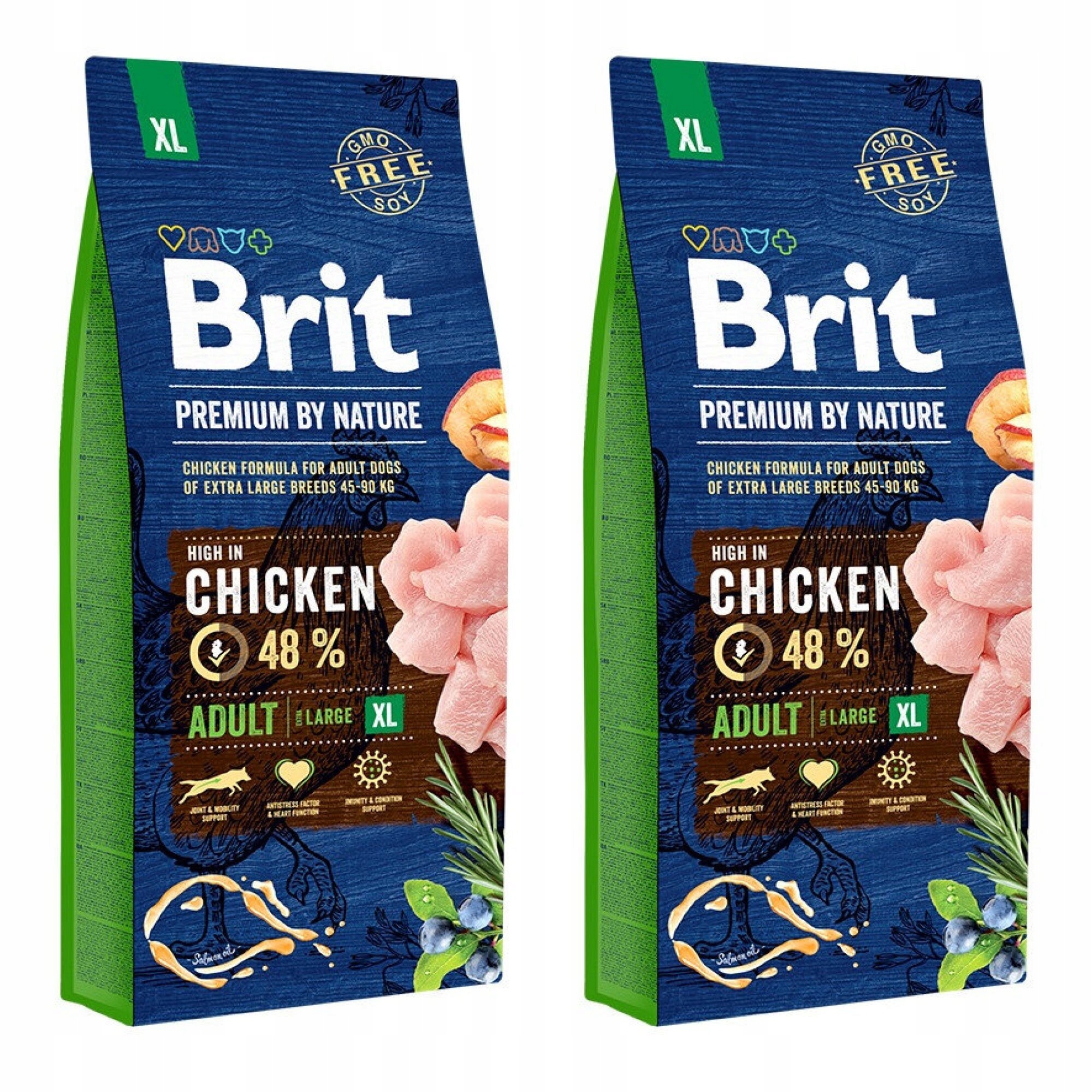 Brit Premium By Nature Chicken Adult Large XL 2 x 15kg