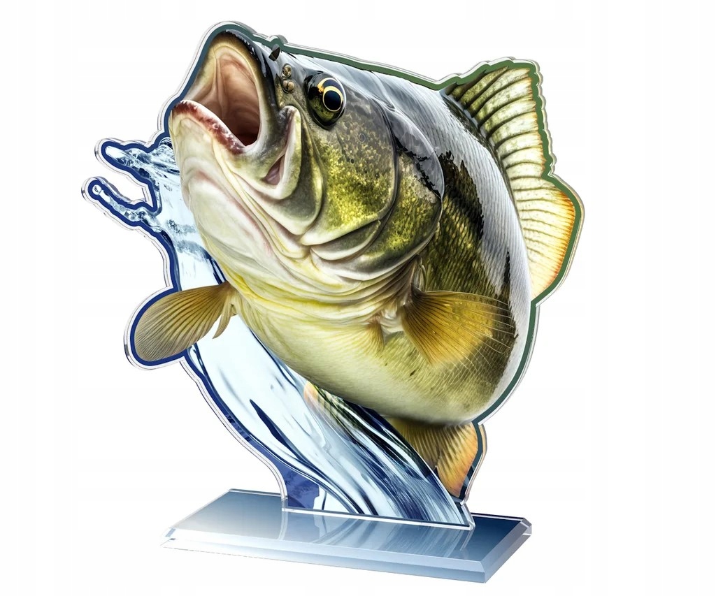 PUCHAR STATUETKA RYBA - WĘDKARSTWO