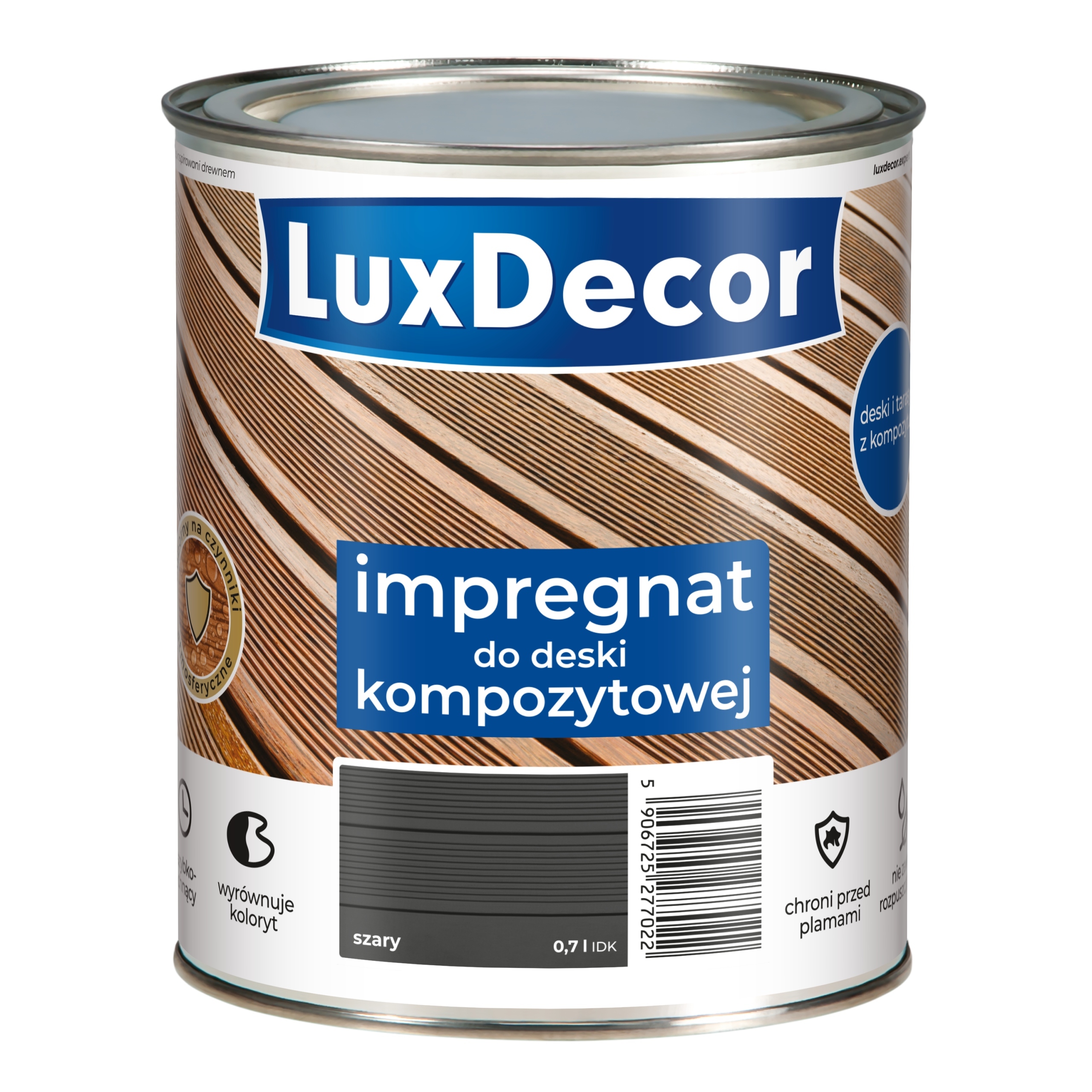 Luxdecor Szary Impregnat Do Deski Kompozytowej 2,2L