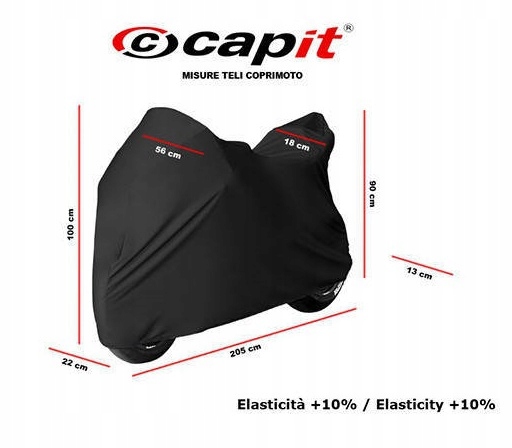 CAPIT BLACK MOTORCYCLE COVER