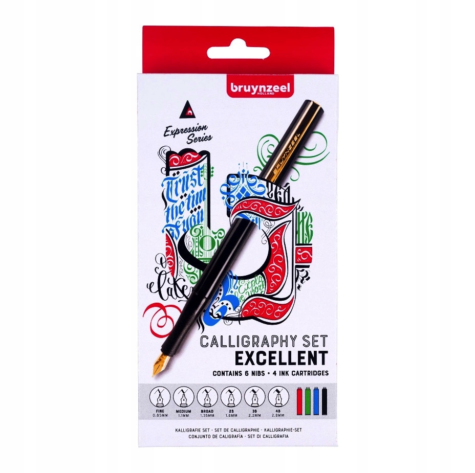 Kaligrafická sada pro pokročilé Bruynzeel 14 ks