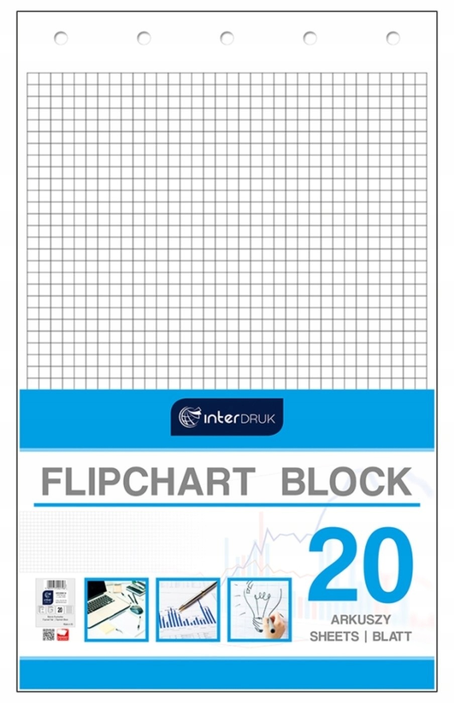 Blok do flipcharta A1/20k. kratka Interdruk