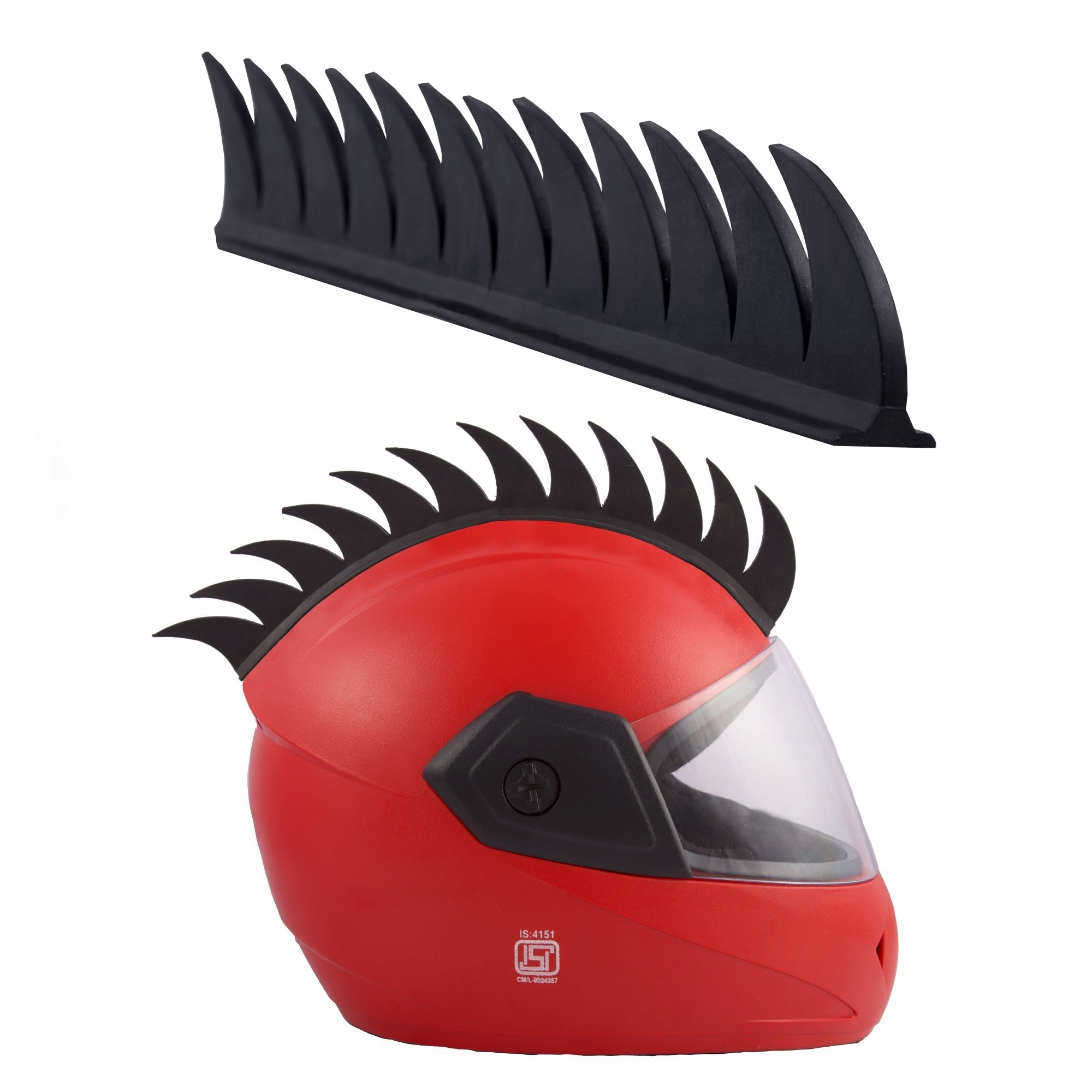 

Dekoracja na Kask Motocykla Grzebień Irokez