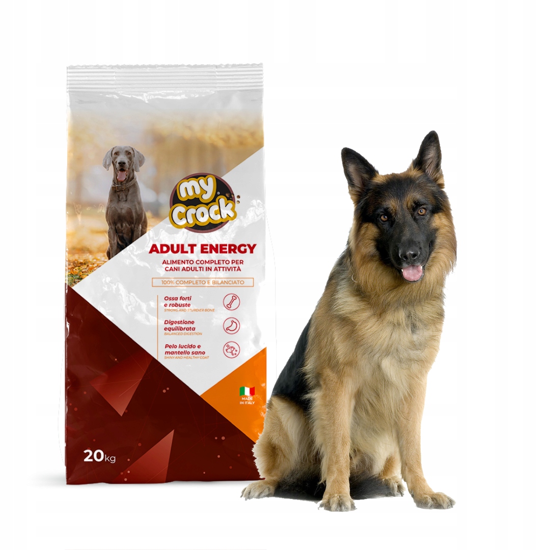 Mycrock Energy 20KG Sucha Karma Dla Owczarek Lambrador Husky Beagle Amstaff