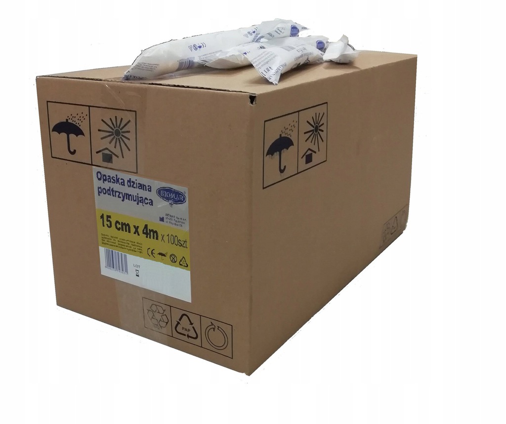 

Opaska Dziana Opatrunkowa Biomar 4mx15cm 100szt.