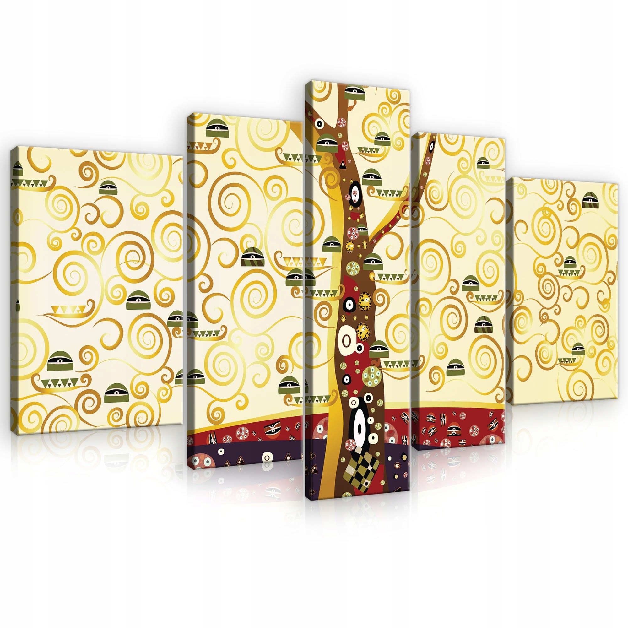 Obraz 170x100 Strom života Klimt Symbolizmus zlaté špirály vzory život