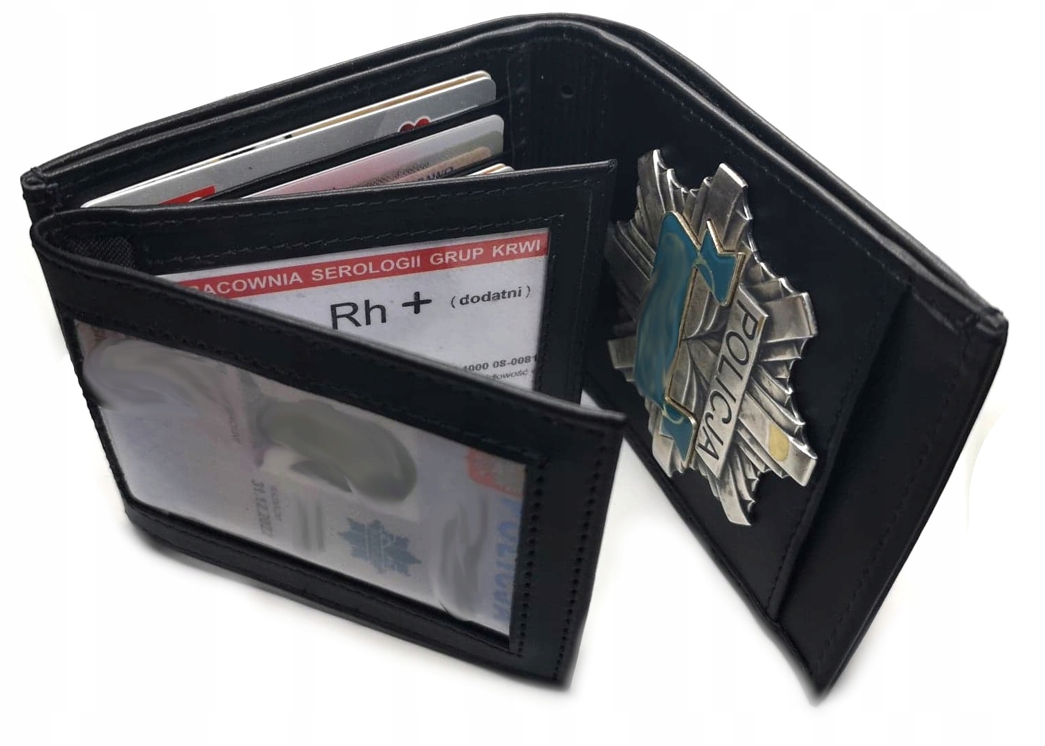 ETUI PORTFEL NA LEGITYMACJE SŁUŻBOWĄ POLICJA SKÓRA PREZENT DLA POLICJANTA Marka inna