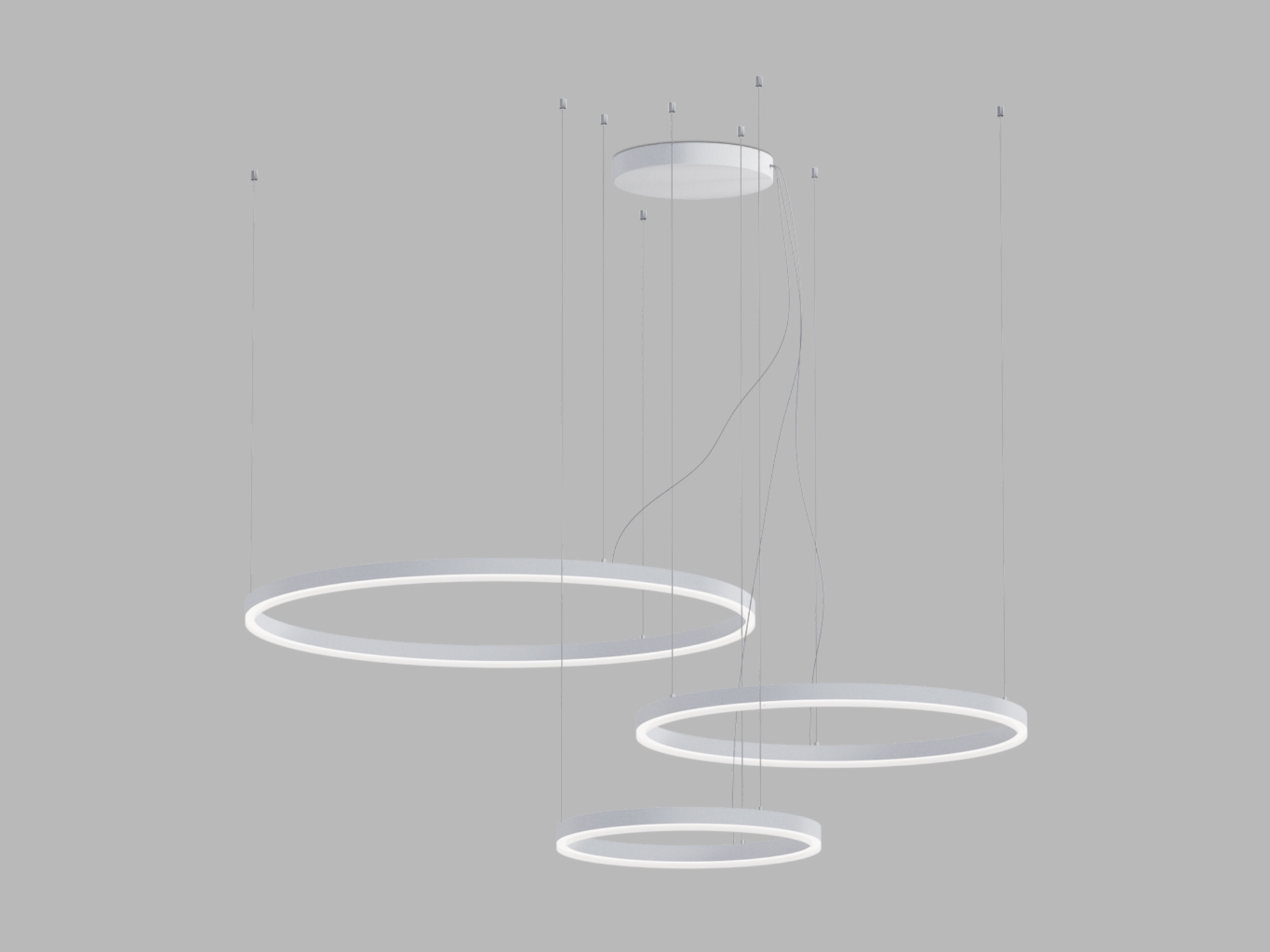 Závěsné Led svítidlo LED2 Circle Set 3 bílé 136W Dali 3000/4000K