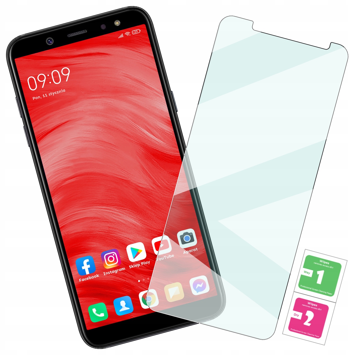 

Szkło Hartowane 9H do Samsung Galaxy A6+ Plus 2018