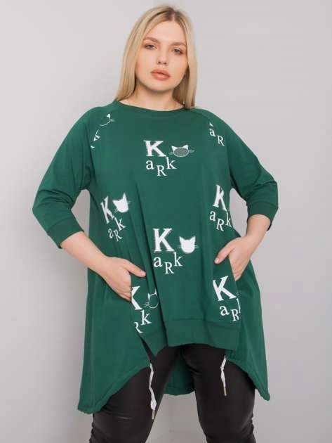 Dámska tunika PLUS SIZE ozdobná potlač L/XL