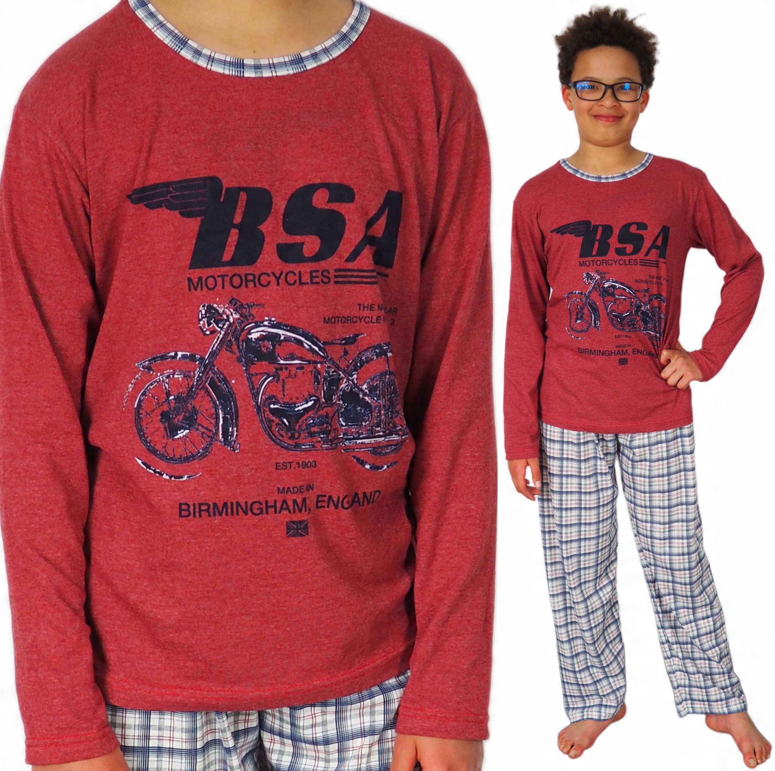 

Piżama Młodzieżowa 176/182 (XXL) bawełna Moto gift