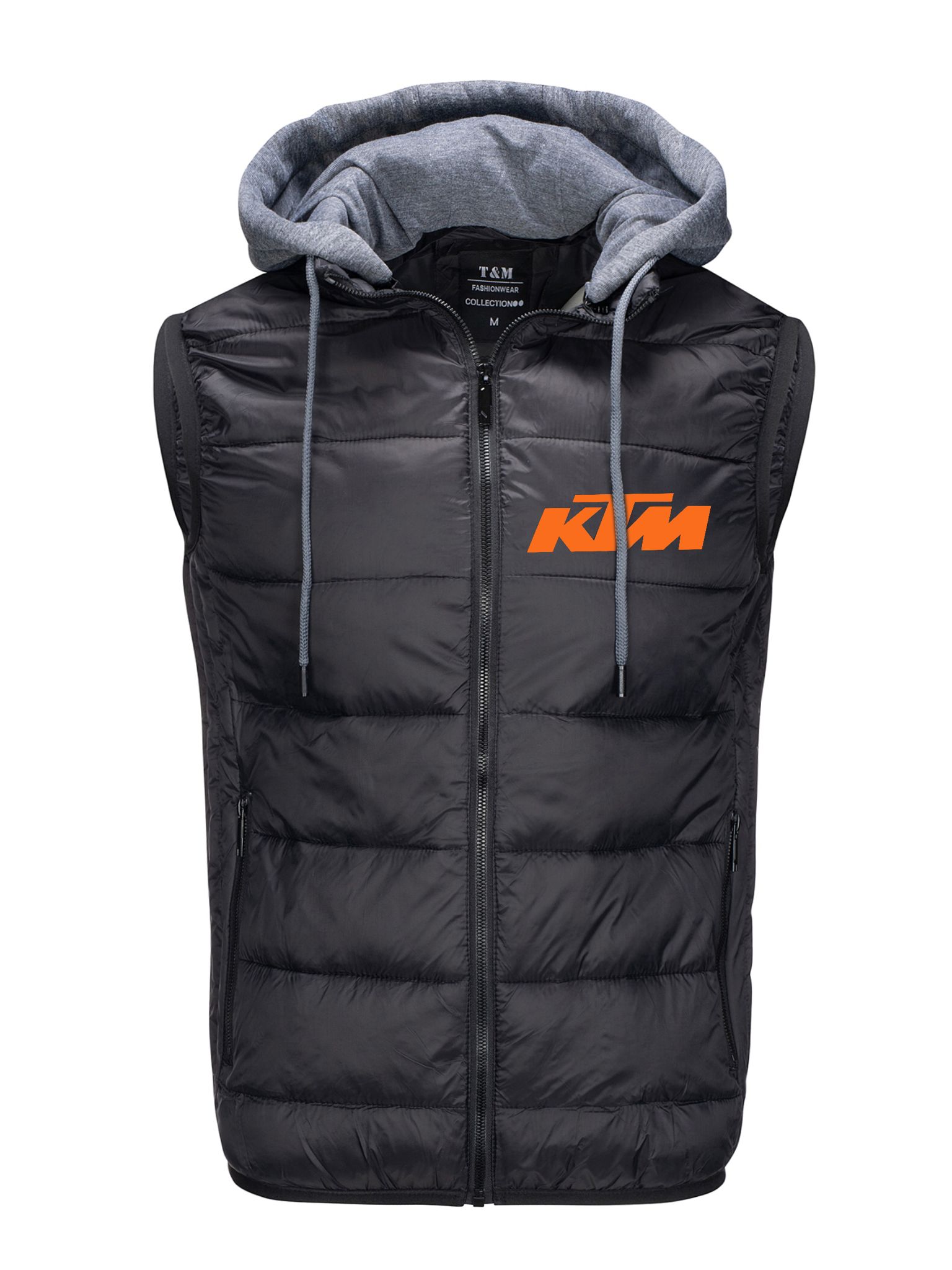 Pánská Vesta S Bunda Bez Rukávů Ktm, Černá, Prošívaná, L