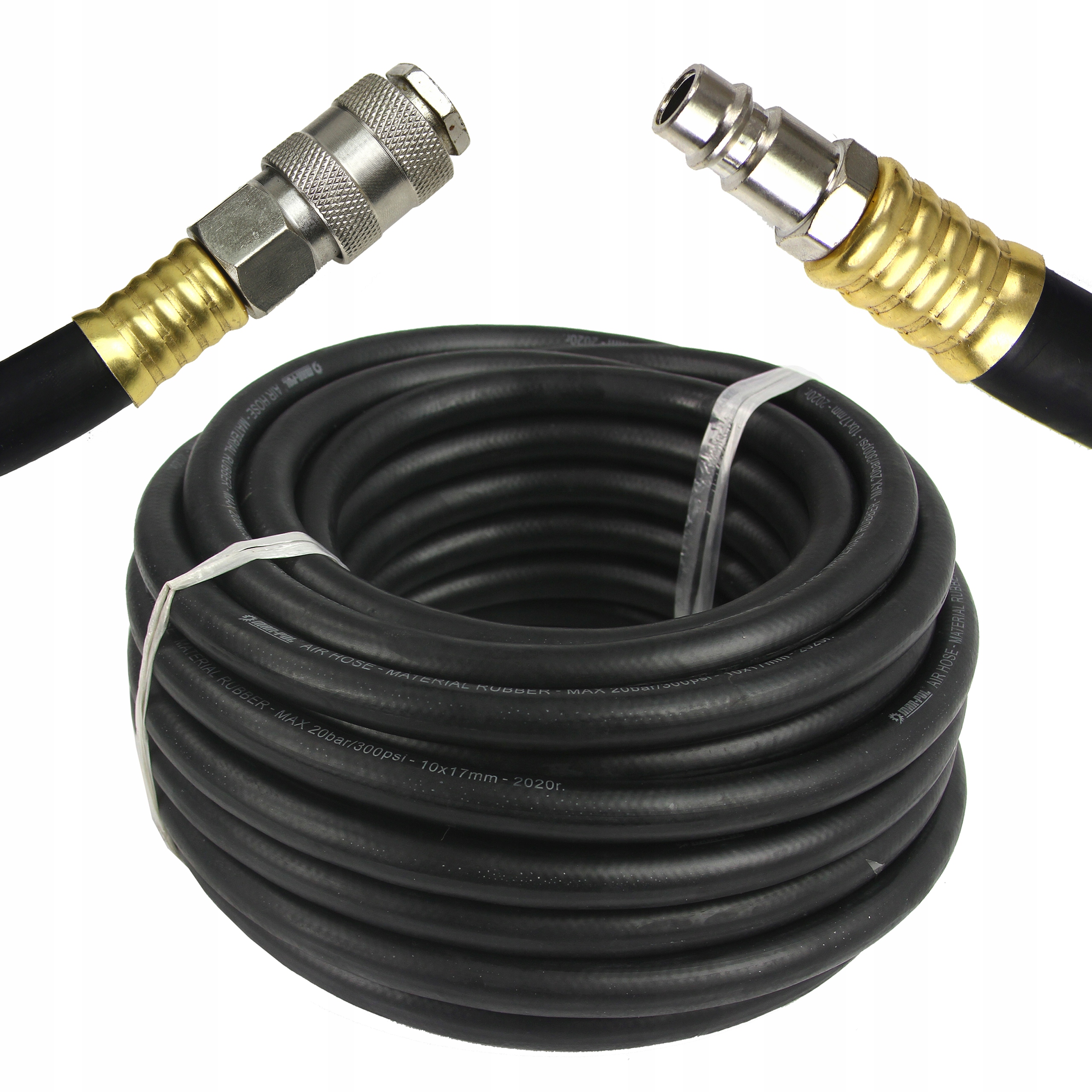 Wąż GUMOWY przewód PNEUMATYCZNY 10x17 15m miękki